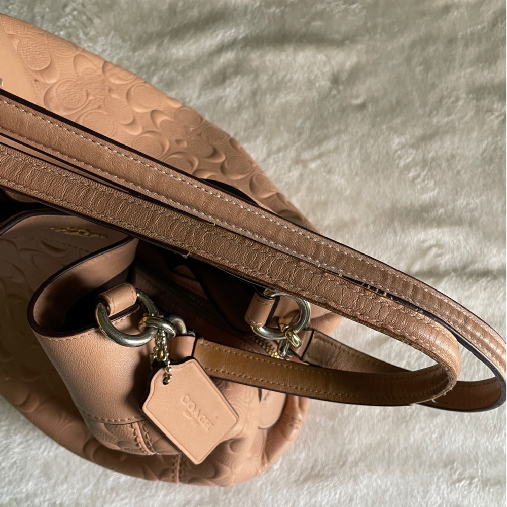COACH Lexy Shoulder Bag in Nude Pink - Picture 9 of 12
